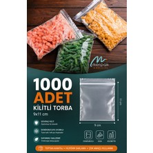 Merpak Ambalaj Kilitli Torba Şeffaf Kilitli Poşet Naylon Torba 9x11 cm 1000'LI