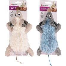 Flamingo Cat Rizzo Catnipli Kumaş ve Peluş Fare Kedi Oyuncağı