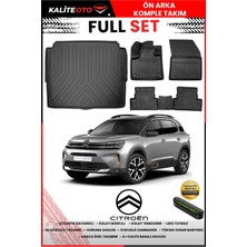 Ko Kaliteoto Citroen C5 Aircross 2022 Model Alt 3D Bagaj Havuzu ve Paspas Seti+Numaratör Hediyeli