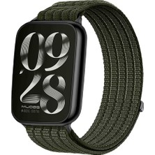 Redmud Teknoloji Xiaomi Redmi Watch 4 Ile Uyumlu Cırtlı Kumaş Hasır Kordon Kayış