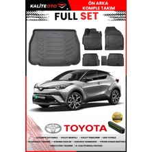 Ko Kaliteoto Toyota C-Hr 2023 Model 3D Bagaj Havuzu ve Paspas Seti+Numaratör Hediyeli