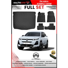 Ko Kaliteoto Citroen C5 Aircross Benzin/hibrit 2026 Model Üst 3D Bagaj Havuzu ve Paspas Seti+Numaratör Hediyeli