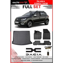 Ko Kaliteoto Dacia Sandero 2016 Model 3D Bagaj Havuzu ve Paspas Seti+Oto Parfümlü