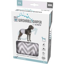 M-Pets Erkek Köpekler Için Yıkanabilir Külot 2li Xxxl