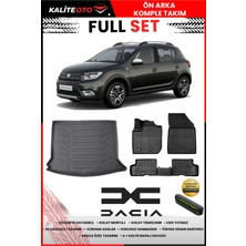 Ko Kaliteoto Dacia Sandero 2017 Model 3D Bagaj Havuzu ve Paspas Seti+Numaratör Hediyeli