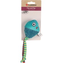 Flamingo Cat Raibo Catnipli Renkli Kumaş Balık Şeklinde Kedi Oyuncağı