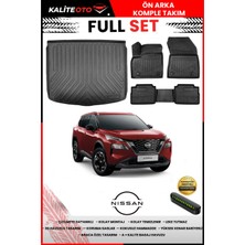 Ko Kaliteoto Nissan X-Trail Benzinli 2023 Model 3D Bagaj Havuzu ve Paspas Seti+Numaratör Hediyeli