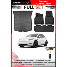 Ko Kaliteoto Tesla Model Y 2019 Model 3D Bagaj Havuzu ve Paspas Seti+Oto Parfümlü