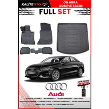 Ko Kaliteoto Audi A4 Sedan 2017 Model 3D Bagaj Havuzu ve Paspas Seti+Lastik Parlatıcı