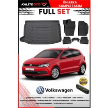 Ko Kaliteoto Volkswagen Polo 2012 Model Üst 3D Bagaj Havuzu ve Paspas Seti+Numaratör Hediyeli