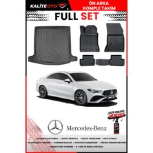 Ko Kaliteoto Mercedes Cla 2021 Model 3D Bagaj Havuzu ve Paspas Seti+Lastik Parlatıcı