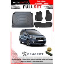 Ko Kaliteoto Peugeot Partner 2014 Model 3D Bagaj Havuzu ve Paspas Seti+Numaratör Hediyeli