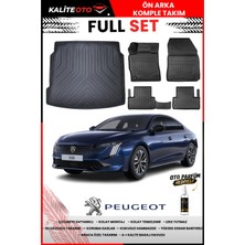 Ko Kaliteoto Peugeot 508 2024 Model 3D Bagaj Havuzu ve Paspas Seti+Oto Parfümlü