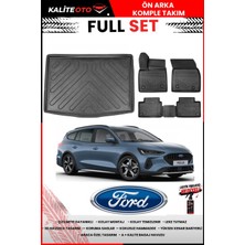 Ko Kaliteoto Ford Focus 5 Station Vagon 2023 Model 3D Bagaj Havuzu ve Paspas Seti+Lastik Parlatıcı