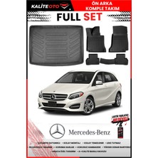 Ko Kaliteoto Mercedes B Serisi W246 2011 Model 3D Bagaj Havuzu ve Paspas Seti+Lastik Parlatıcı
