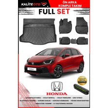 Ko Kaliteoto Honda Jazz 2025 Model Sol Cepli 3D Bagaj Havuzu ve Paspas Seti+Numaratör Hediyeli