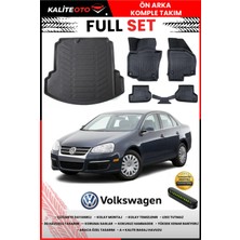 Ko Kaliteoto Volkswagen Jetta 2007 Model 3D Bagaj Havuzu ve Paspas Seti+Numaratör Hediyeli