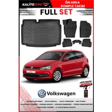 Ko Kaliteoto Volkswagen Polo 2011 Model Alt 3D Bagaj Havuzu ve Paspas Seti+Lastik Parlatıcı