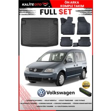 Ko Kaliteoto Volkswagen Caddy 2009 Model 3D Bagaj Havuzu ve Paspas Seti+Numaratör Hediyeli