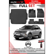 Ko Kaliteoto Citroen C5 Aircross 2025 Model Üst 3D Bagaj Havuzu ve Paspas Seti+Lastik Parlatıcı