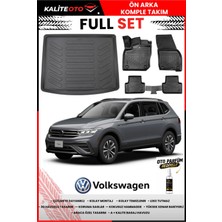 Ko Kaliteoto Volkswagen Tiguan 2019 Model Üst 3D Bagaj Havuzu ve Paspas Seti+Oto Parfümlü