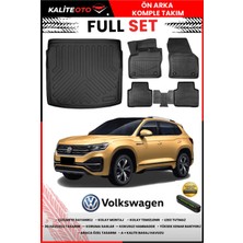 Ko Kaliteoto Volkswagen Tayron 2025 Model Alt 3D Bagaj Havuzu ve Paspas Seti+Numaratör Hediyeli