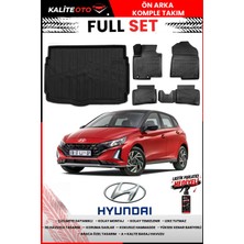 Ko Kaliteoto Hyundai I20 2021 Model 3D Bagaj Havuzu ve Paspas Seti+Lastik Parlatıcı