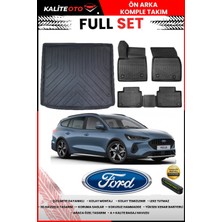 Ko Kaliteoto Ford Focus 5 Station Vagon 2023 Model 3D Bagaj Havuzu ve Paspas Seti+Numaratör Hediyeli