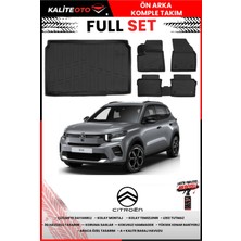 Ko Kaliteoto Citroen C3 Elektrikli 2025 Model 3D Bagaj Havuzu ve Paspas Seti+Lastik Parlatıcı