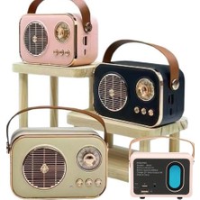 Rose Nostalji Radyo Bluetooth Speaker Bass Bt Fm USB Sd SP-420