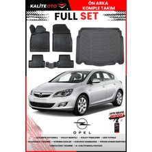 Ko Kaliteoto Opel Astra J Hatchback 2012 Model 3D Bagaj Havuzu ve Paspas Seti+Lastik Parlatıcı