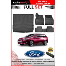 Ko Kaliteoto Ford Focus 3.5 Station Vagon 2015 Model 3D Bagaj Havuzu ve Paspas Seti+Numaratör Hediyeli