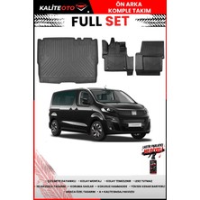 Ko Kaliteoto Fiat Ulysee 8+1 2023 Model 3D Bagaj Havuzu ve Paspas Seti+Lastik Parlatıcı