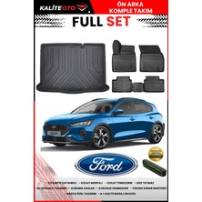 Ko Kaliteoto Ford Focus 5 Hatchback 2022 Model 3D Bagaj Havuzu ve Paspas Seti+Numaratör Hediyeli