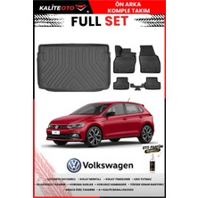 Ko Kaliteoto Volkswagen Polo 2024 Model Üst 3D Bagaj Havuzu ve Paspas Seti+Oto Parfümlü