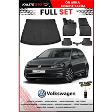 Ko Kaliteoto Volkswagen Golf 7 2018 Model 3D Bagaj Havuzu ve Paspas Seti+Oto Parfümlü
