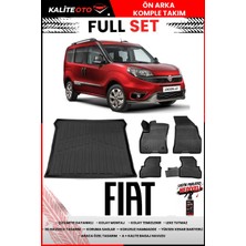 Ko Kaliteoto Fiat Doblo 2014 Model 3D Bagaj Havuzu ve Paspas Seti+Lastik Parlatıcı