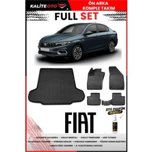 Ko Kaliteoto Fiat Egea Sedan 2022 Model 3D Bagaj Havuzu ve Paspas Seti+Oto Parfümlü