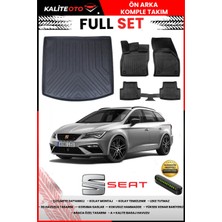 Ko Kaliteoto Seat Leon Station Vagon 2016 Model 3D Bagaj Havuzu ve Paspas Seti+Numaratör Hediyeli