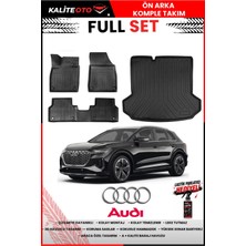 Ko Kaliteoto Audi Q4 E-Tron 2020 Model 3D Bagaj Havuzu ve Paspas Seti+Lastik Parlatıcı