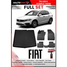 Ko Kaliteoto Fiat Egea Hatchback 2021 Model 3D Bagaj Havuzu ve Paspas Seti+Lastik Parlatıcı