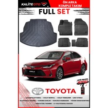 Ko Kaliteoto Toyota Corolla 2019 Model 3D Bagaj Havuzu ve Paspas Seti+Lastik Parlatıcı