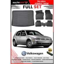 Ko Kaliteoto Volkswagen Golf 4 1998 Model 3D Bagaj Havuzu ve Paspas Seti+Numaratör Hediyeli