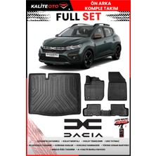 Ko Kaliteoto Dacia Sandero 2021 Model 3D Bagaj Havuzu ve Paspas Seti+Lastik Parlatıcı