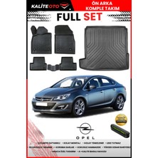 Ko Kaliteoto Opel Astra J Sedan 1.4 2022 Model 3D Bagaj Havuzu ve Paspas Seti+Numaratör Hediyeli