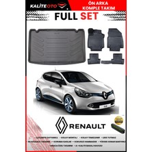 Ko Kaliteoto Renault Clio 4 2018 Model 3D Bagaj Havuzu ve Paspas Seti+Numaratör Hediyeli