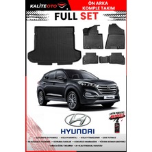 Ko Kaliteoto Hyundai Tucson 2017 Model 3D Bagaj Havuzu ve Paspas Seti+Lastik Parlatıcı