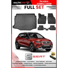 Ko Kaliteoto Seat Arona 2023 Model Alt 3D Bagaj Havuzu ve Paspas Seti+Numaratör Hediyeli