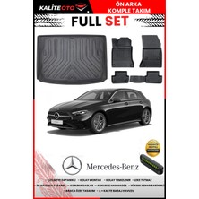 Ko Kaliteoto Mercedes A Serisi W177 Hatchback 2023 Model Cepsiz 3D Bagaj Havuzu ve Paspas Seti+Numaratör Hediyeli