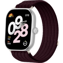 Redmud Teknoloji Xiaomi Redmi Watch 4 Ile Uyumlu Cırtlı Kumaş Hasır Kordon Kayış